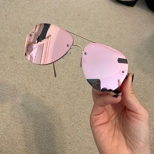 Nordstrom rose gold aviator sunglasses